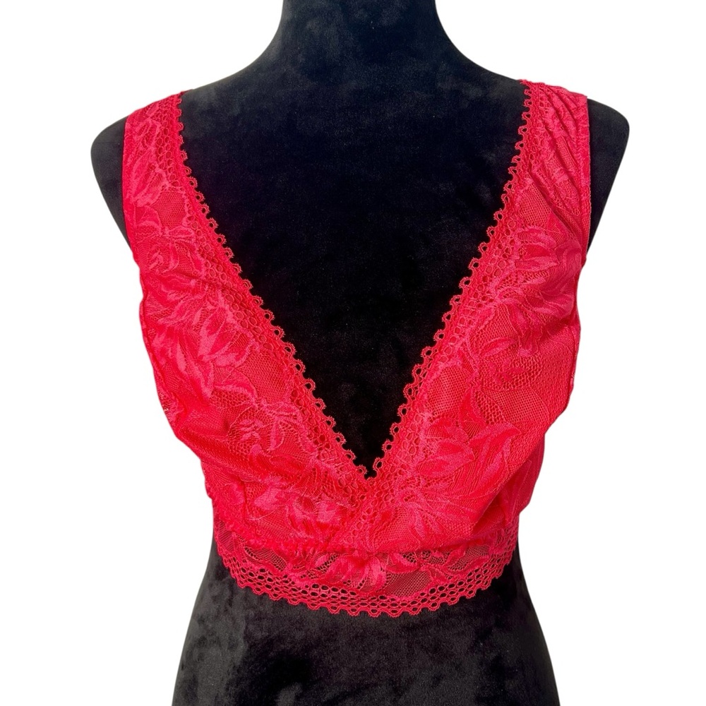2021 Soma Embraceable Lace Plunge Bralette XXL NWT